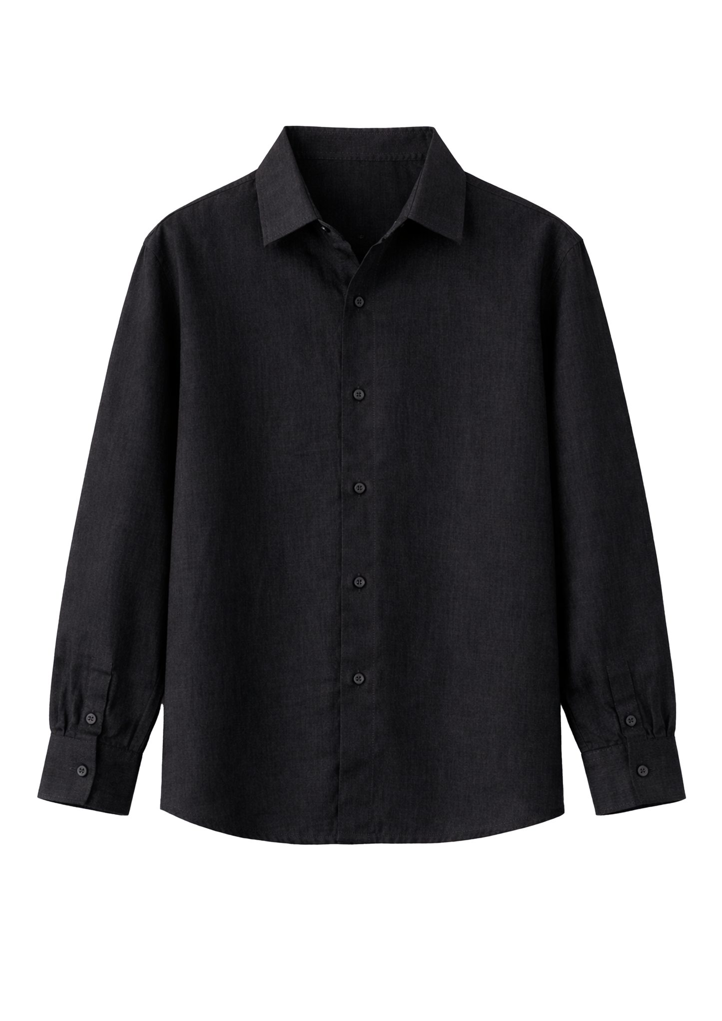 Black Linen Shirt Jr