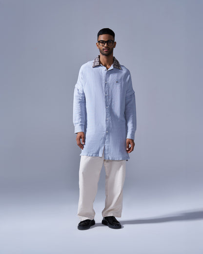 RWDY COLLAR KURTA | STONE GREY