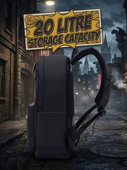 FUR JADEN Vegan Leather Stylish Laptop Backpack - Batman