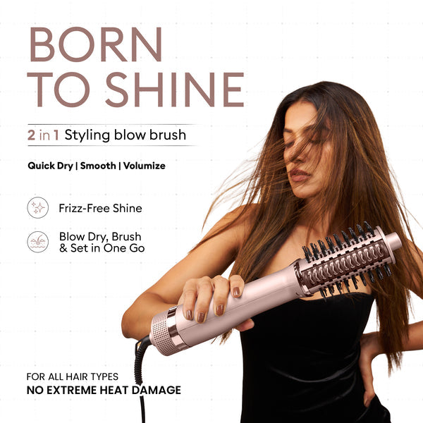 Protouch Born To Shine 2 in 1 styling blow brush | Protouch at Broadway