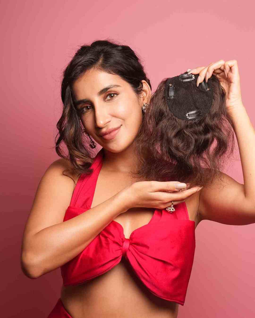 Backcombed Hair Topper - 8 inch - Lace Base | Nish Hair | Nish Hair at Broadway