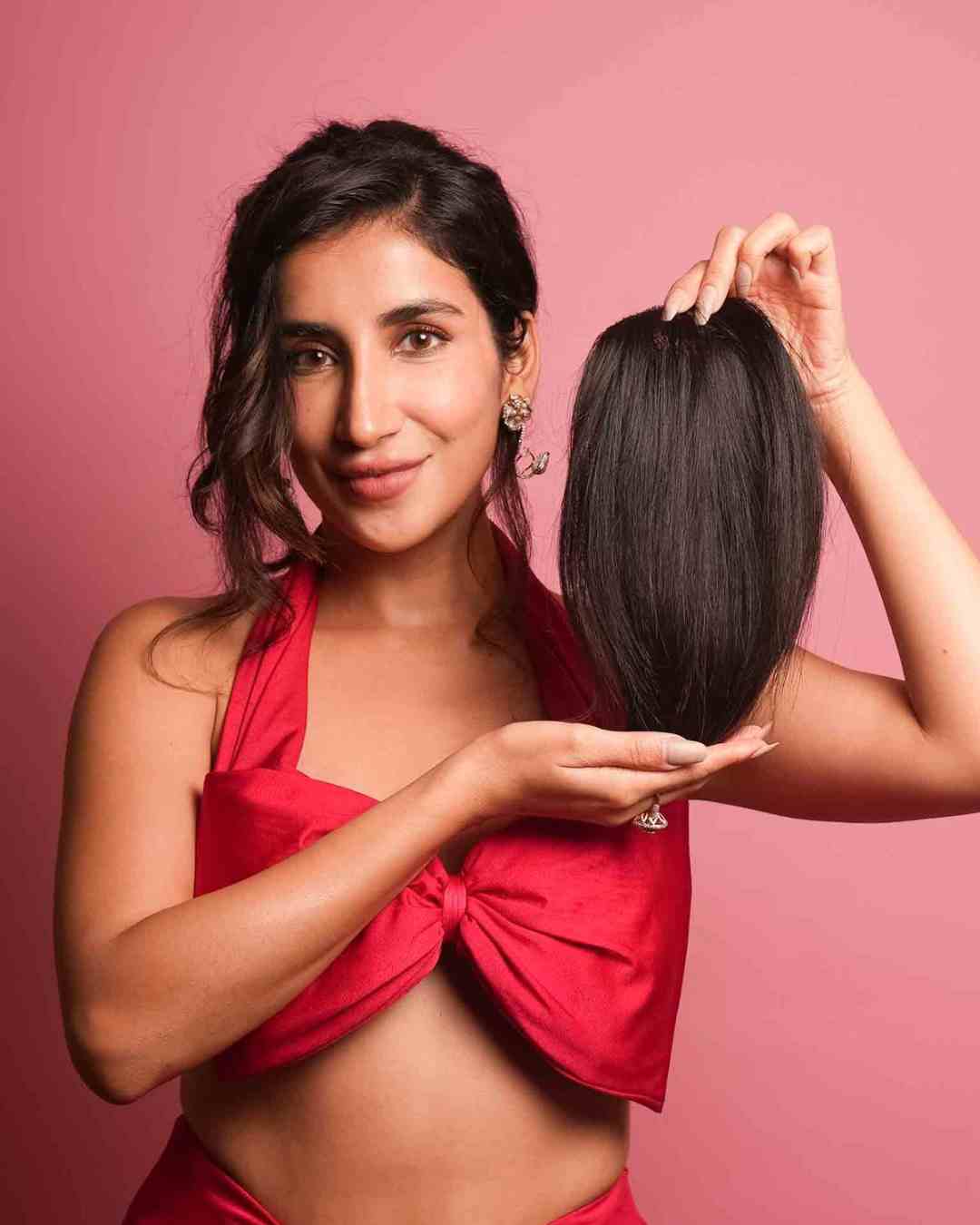 Backcombed Hair Topper - 8 inch - Lace Base | Nish Hair