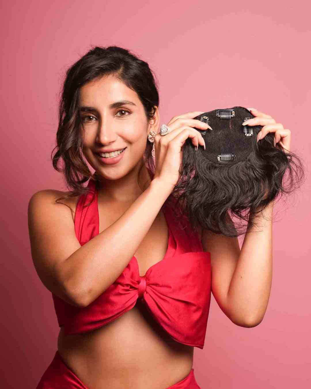 Backcombed Hair Topper - 8 inch - Lace Base | Nish Hair | Nish Hair at Broadway
