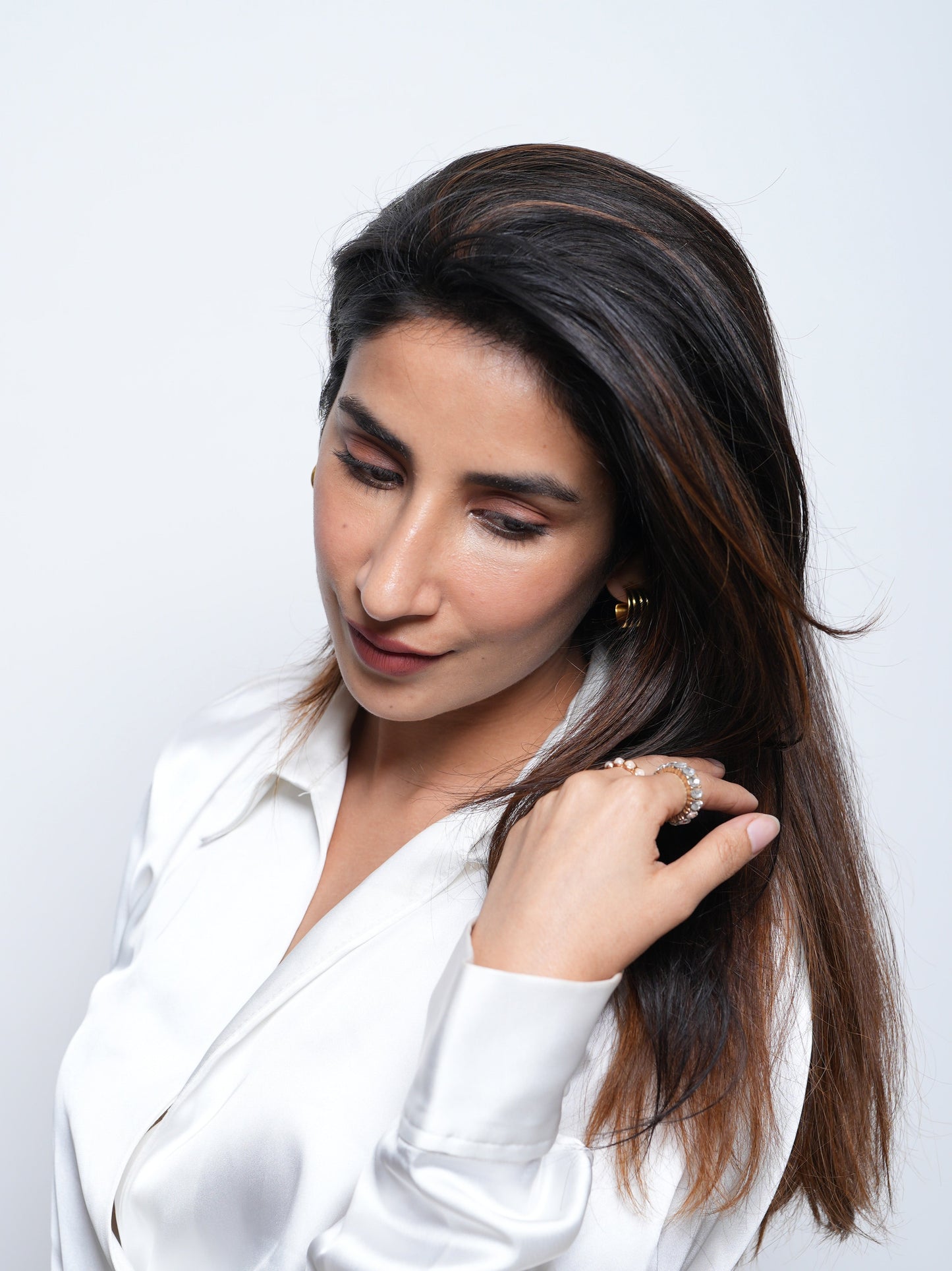 Backcombed hair topper – 14-16 inch- Lace Base – 4×4 | Nish Hair