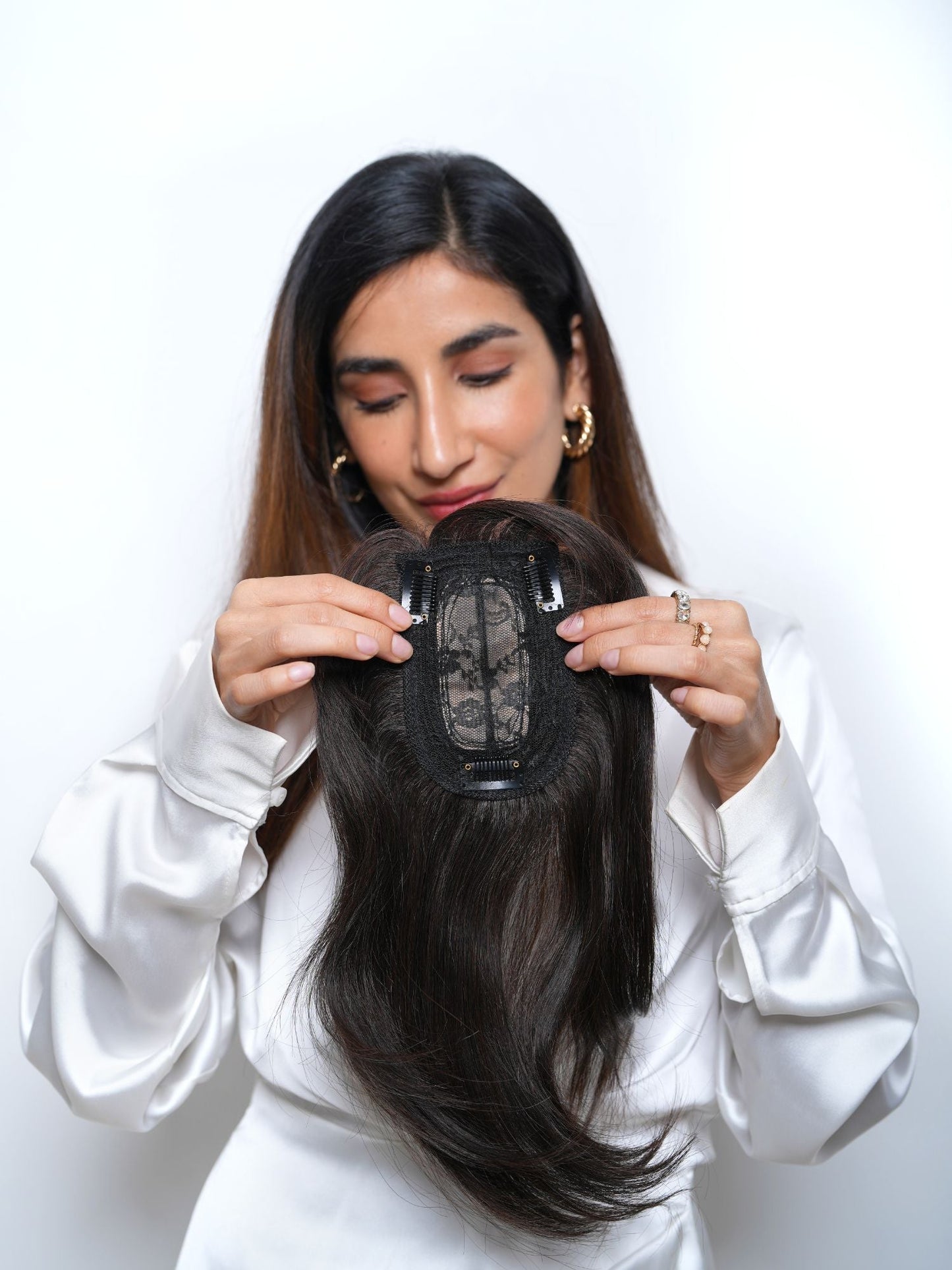 Bangs With Scalp Hair Topper â Silk Base Bangs â Nish Hair