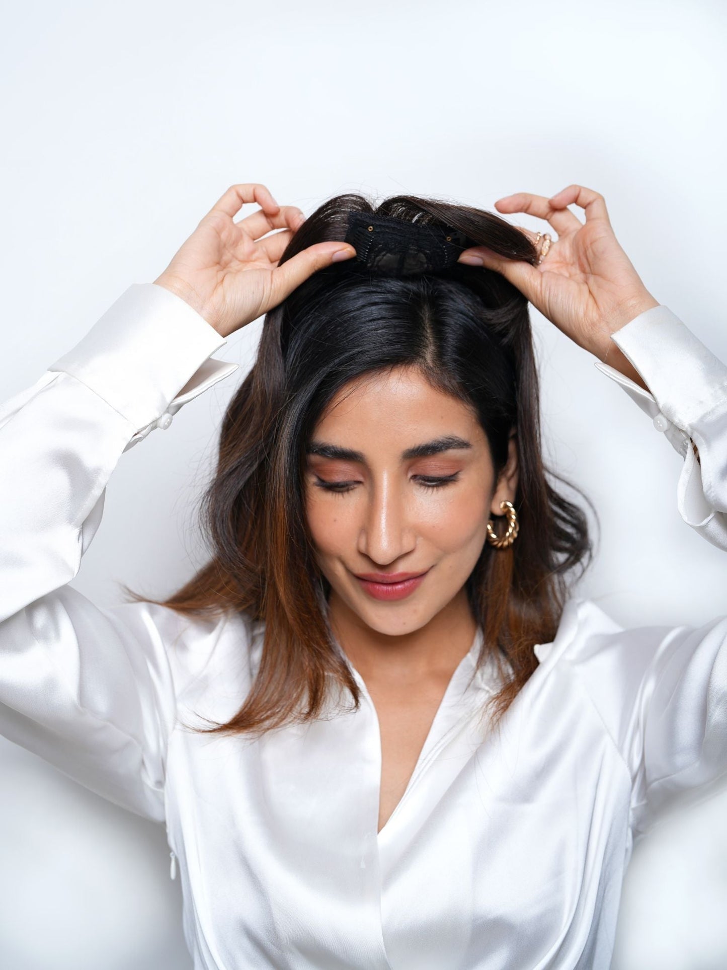 Bangs With Scalp Hair Topper â Silk Base Bangs â Nish Hair