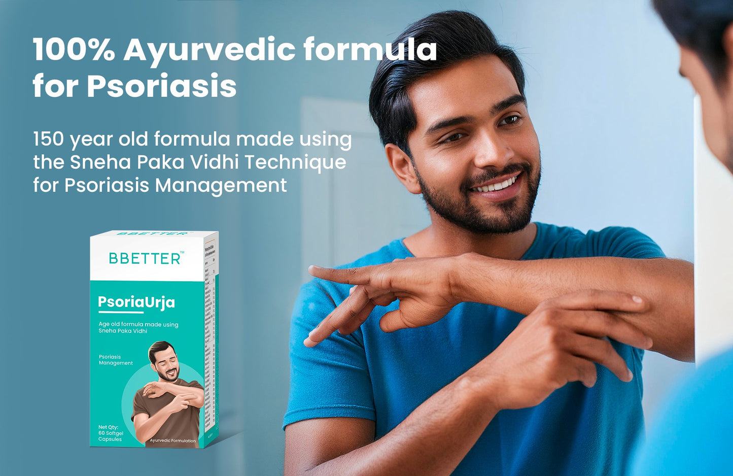 BBETTER PsoriaUrja - Ayurvedic Capsules for Psoriasis Relief & Skin Health Management | Bbetter at Broadway