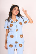 Animal (Bear) Print Nightwear Pyjama Set by NapStory
