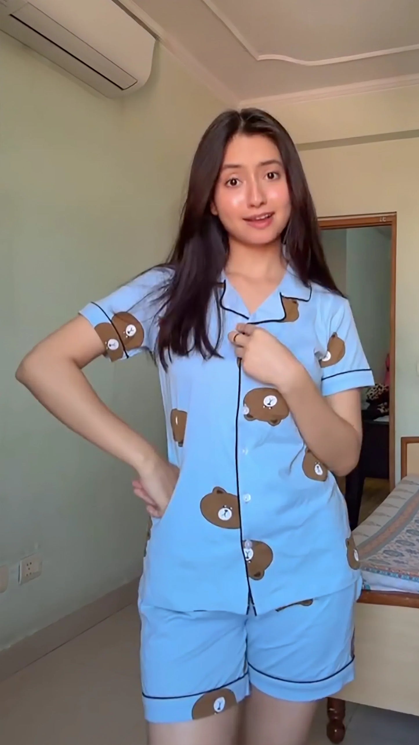 Bear Shorts Set