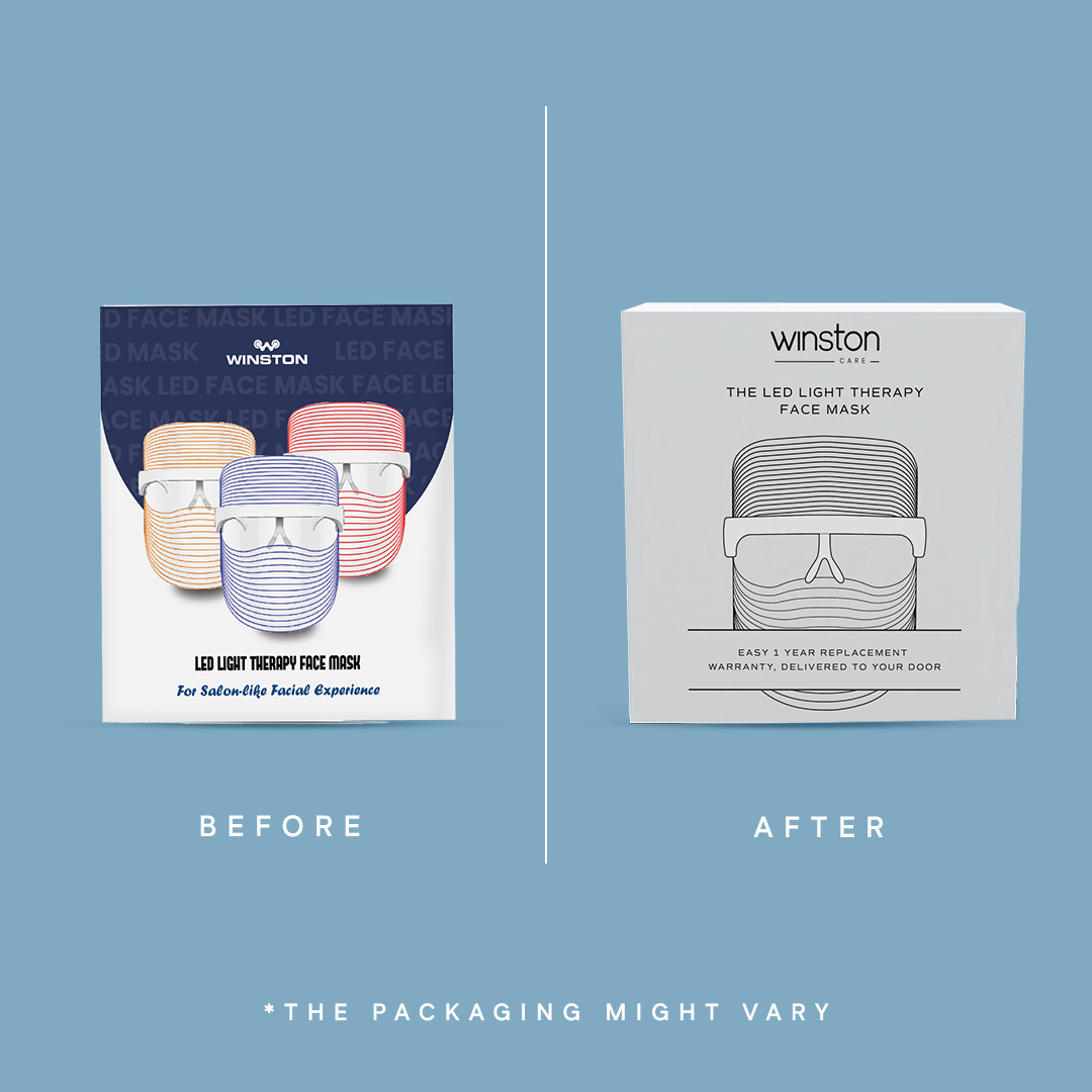 3 In 1 LED Light Therapy Face Mask | For Anti-Aging, Acne & Glowing Skin | Winston at Broadway
