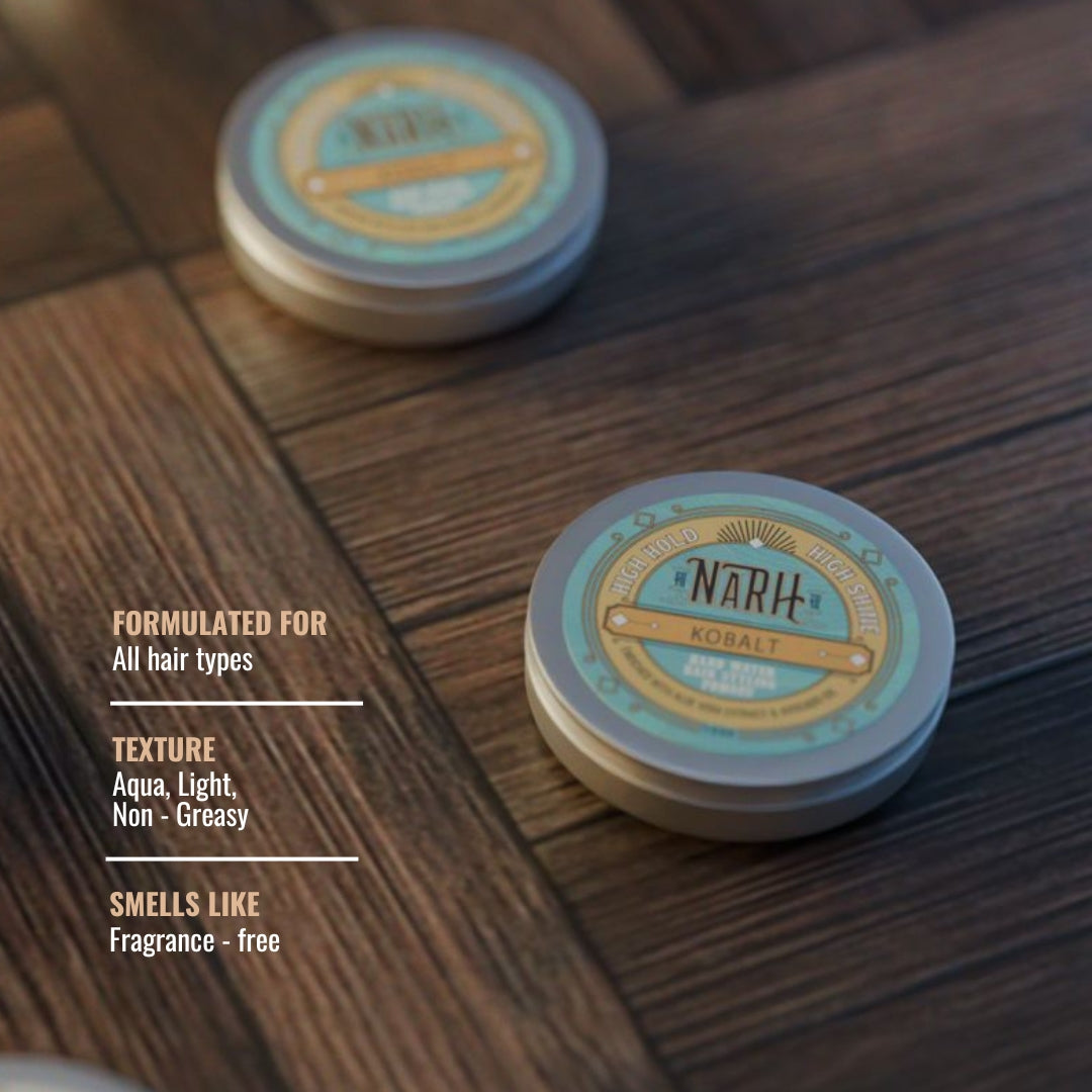 KOBALT | Hard Water Styling Hair Gel - Narh - hair styling