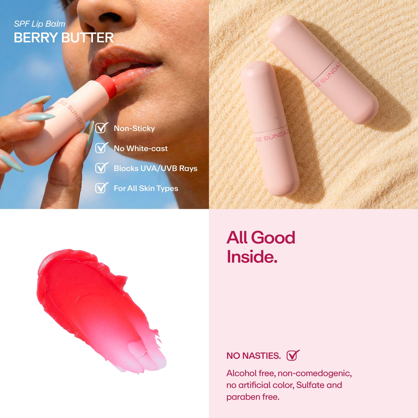 SPF 30 Berry Butter Lip Balm