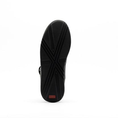 Black Leather Low Top Sneaker