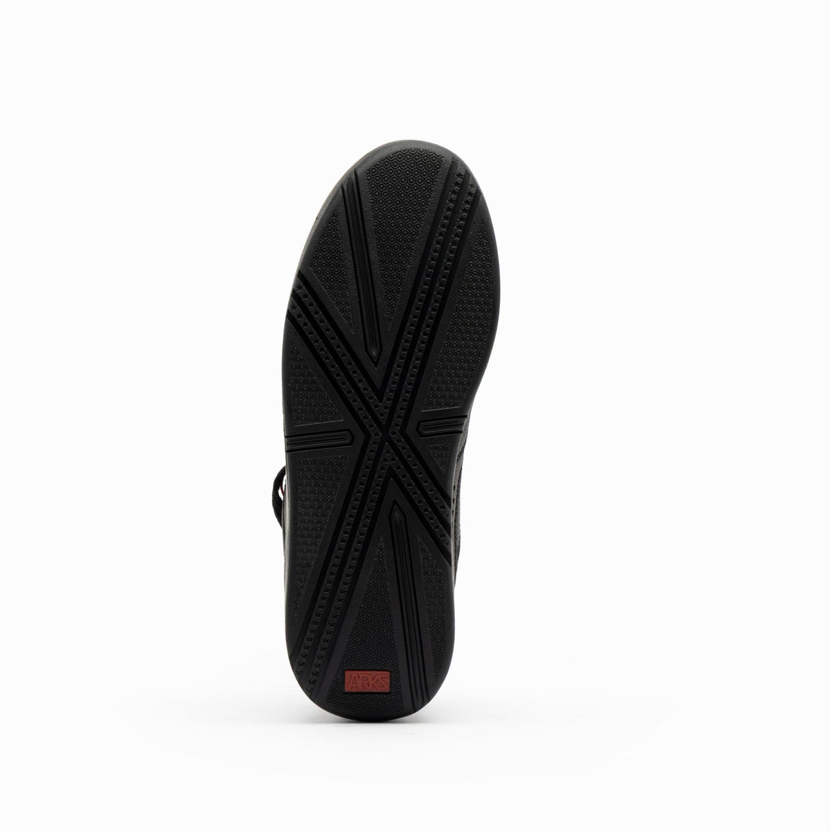 Black Leather Mid Top Sneaker