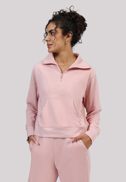BlissTerry™ Cotton Pullover with Zipper