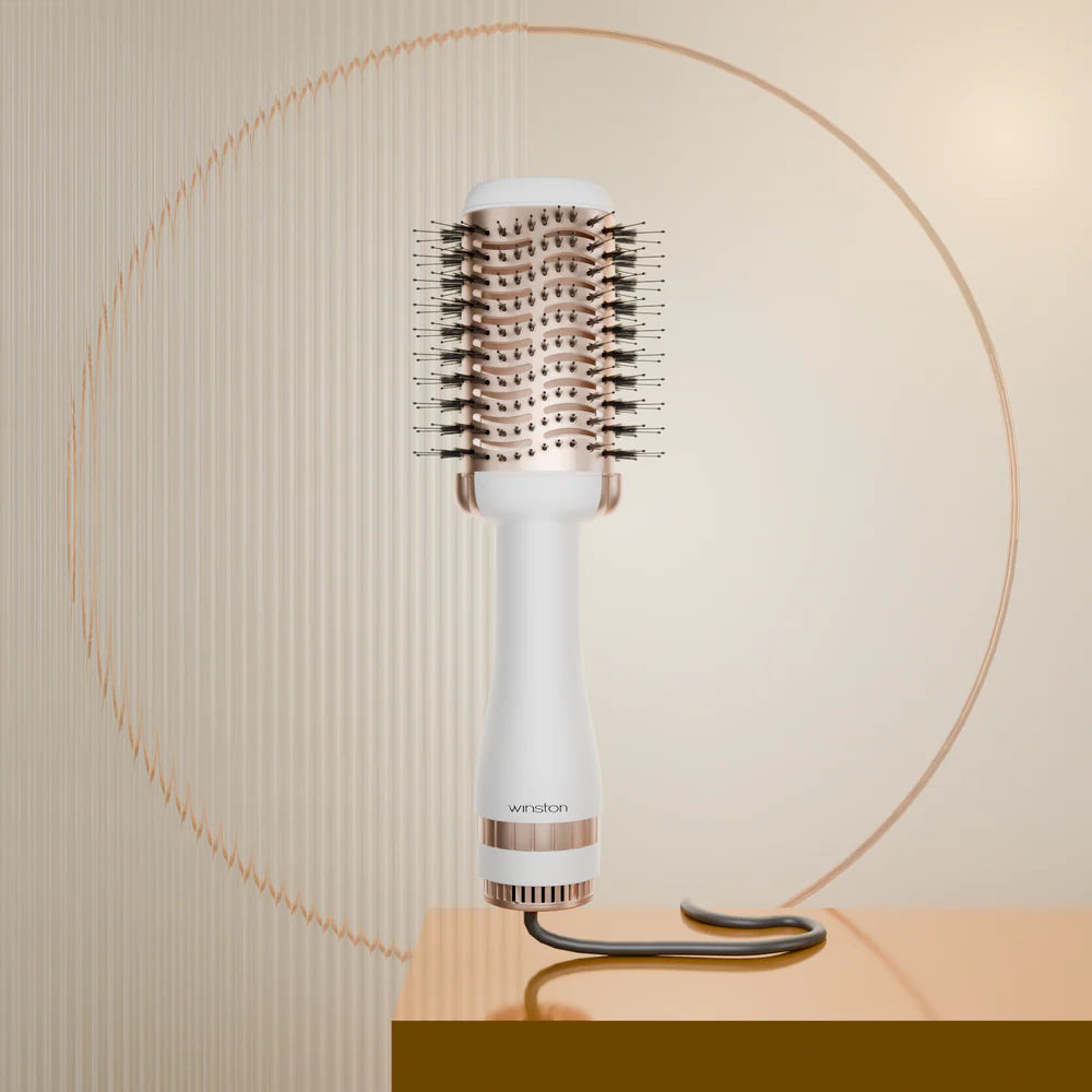 Hair Blow Drying Brush | Hot Air Styler & Volumizer for Smooth, Frizz-Free Hair - White | Winston at Broadway