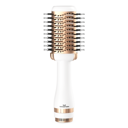 Hair Blow Drying Brush | Hot Air Styler & Volumizer for Smooth, Frizz-Free Hair - White | Winston at Broadway