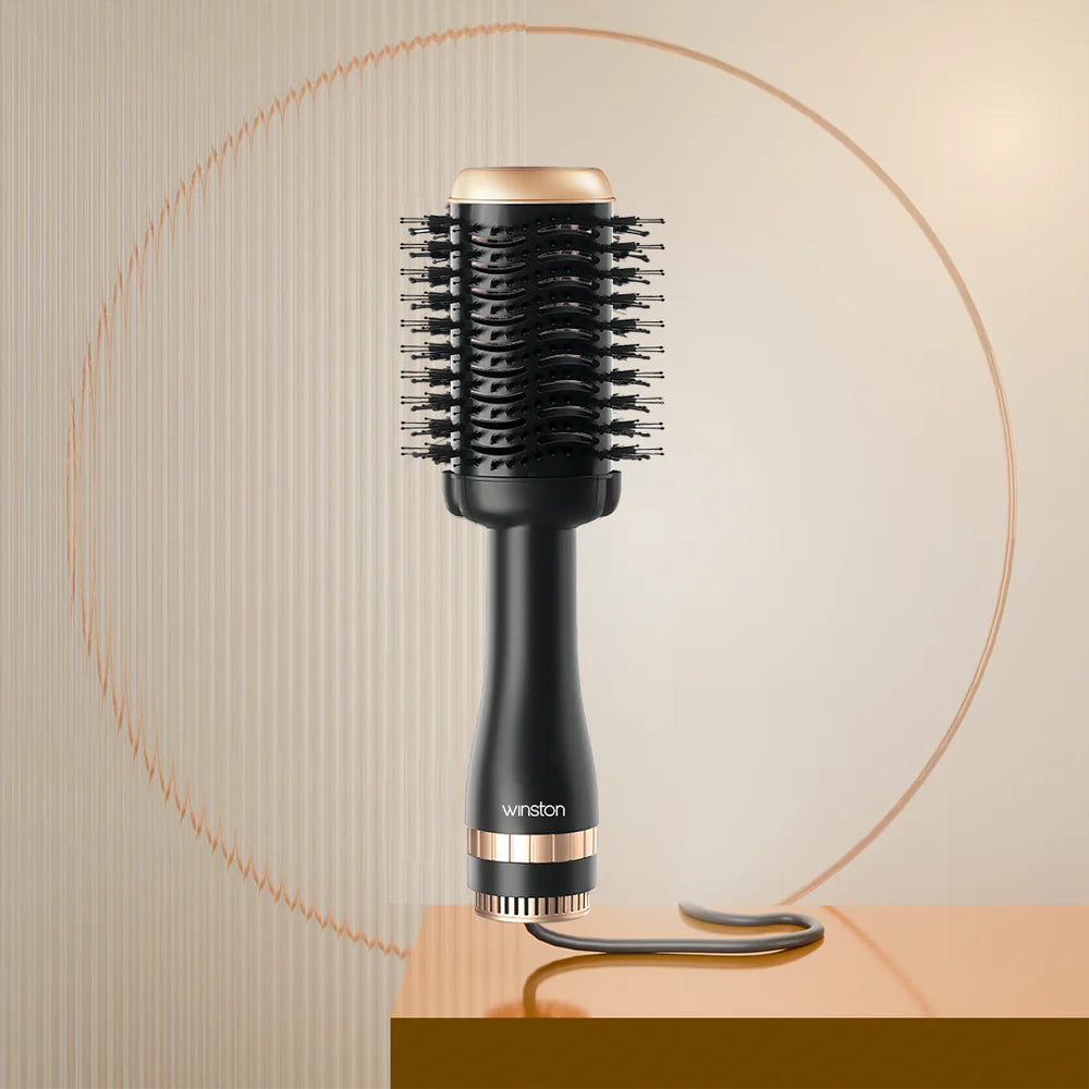 Hair Blow Drying Brush | Hot Air Styler & Volumizer for Smooth, Frizz-Free Hair - Black | Winston at Broadway