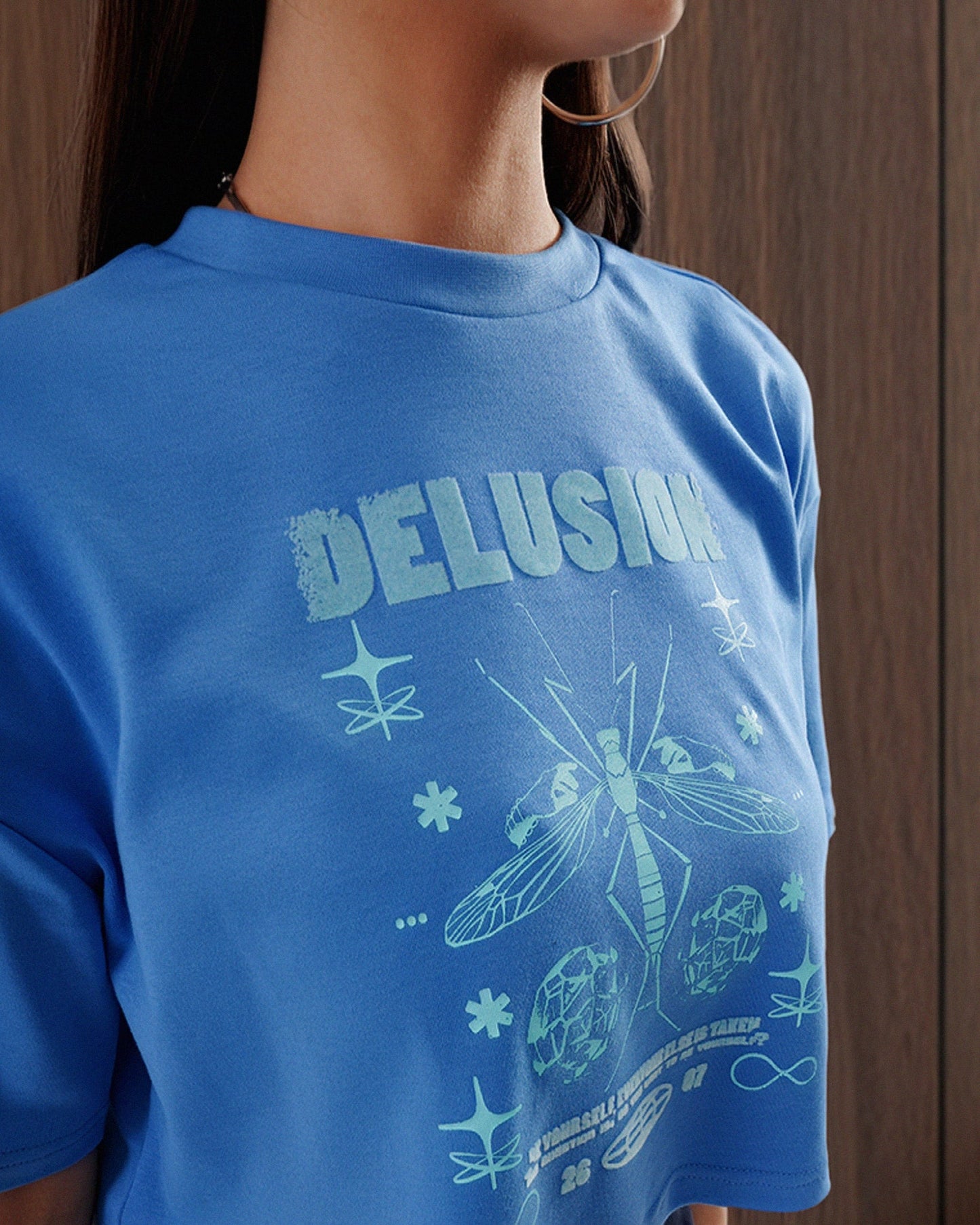 Delusion Crop Blue | Crazy Mosquitoes at Broadway