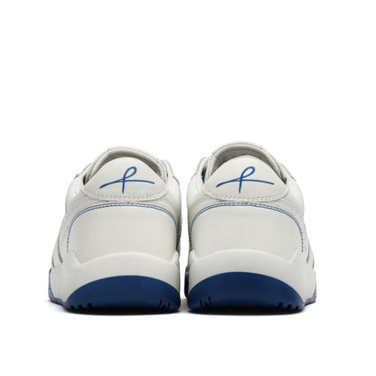 Blue Leather Low Top Sneaker.
