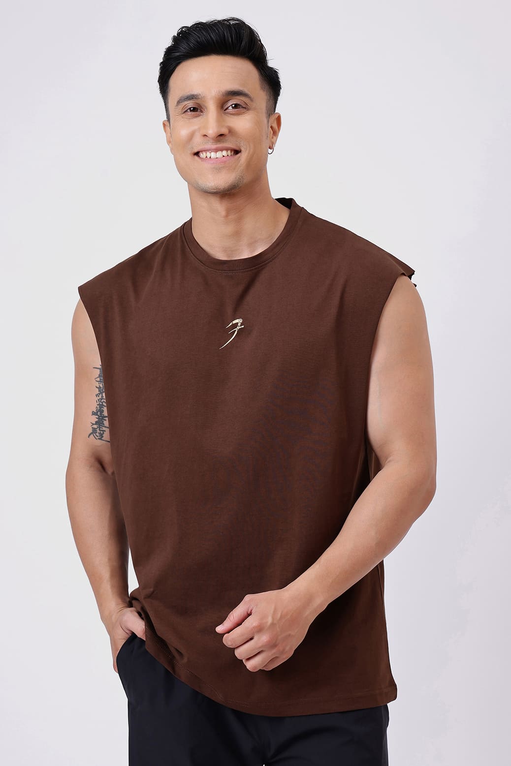 Brisk Capsleeves T-shirt Coffee
