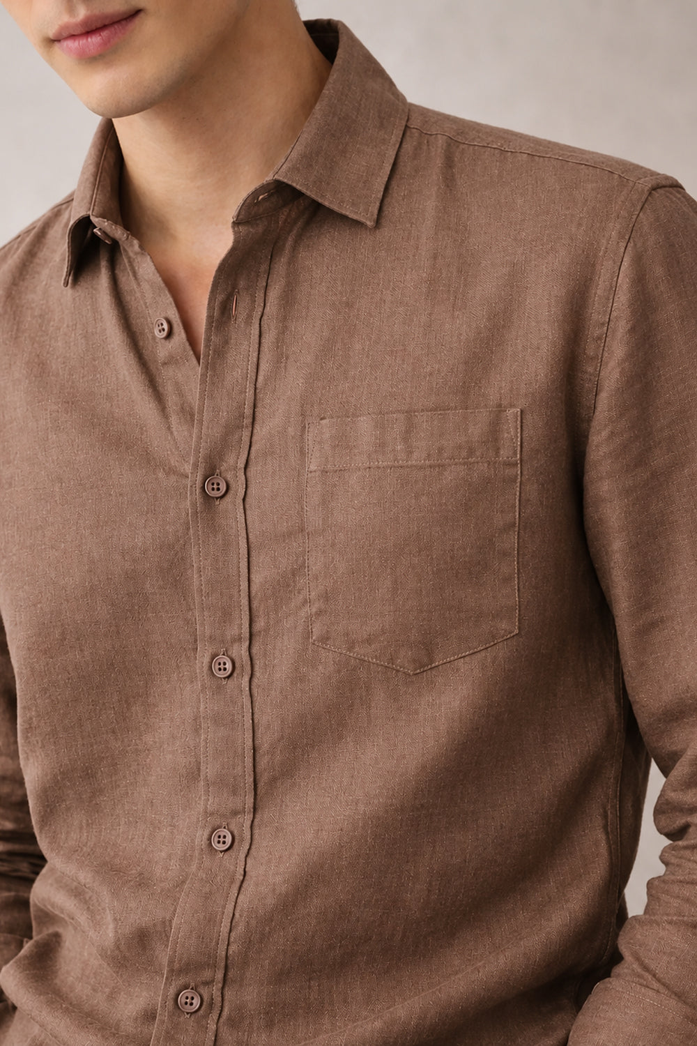 Signature Linen Cotton Blend Shirt