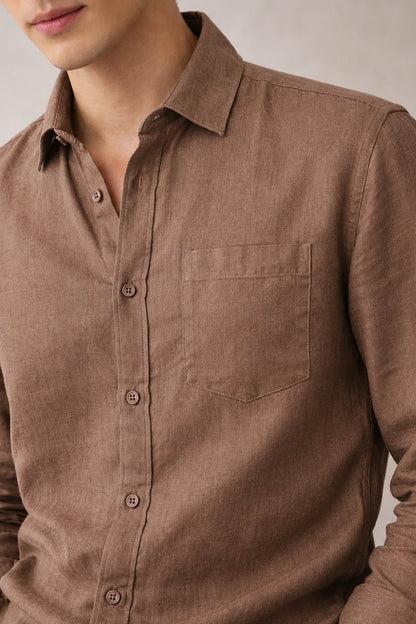 Signature Linen Cotton Blend Shirt
