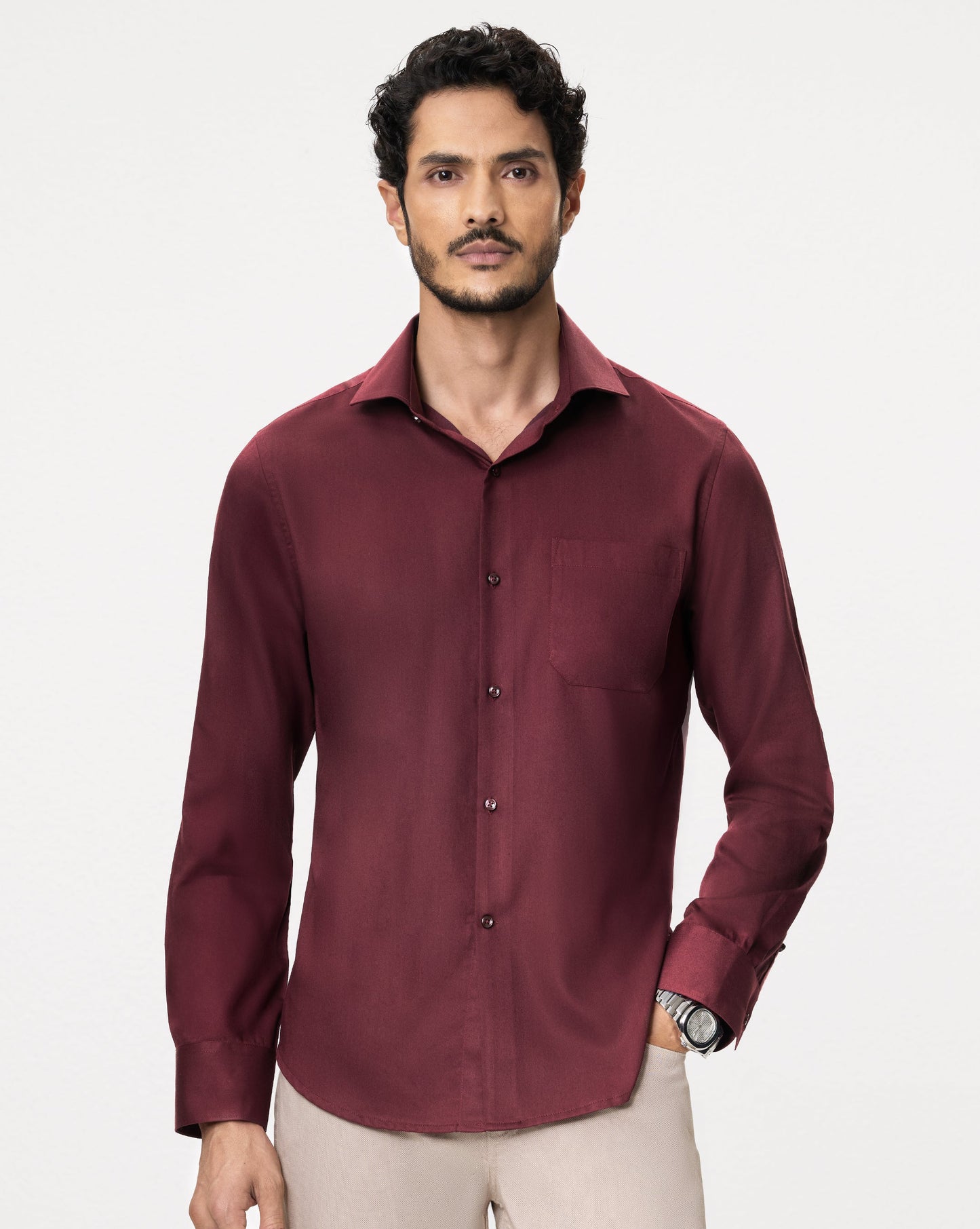 The Bamboo Dress Shirt Mahogany