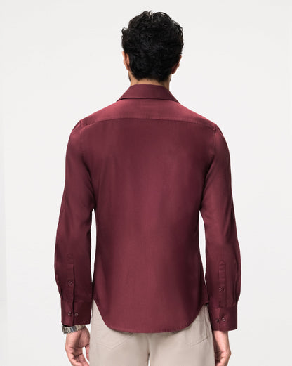 The Bamboo Dress Shirt Mahogany