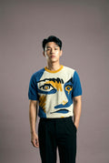 Abstract Face Knitted T-Shirt