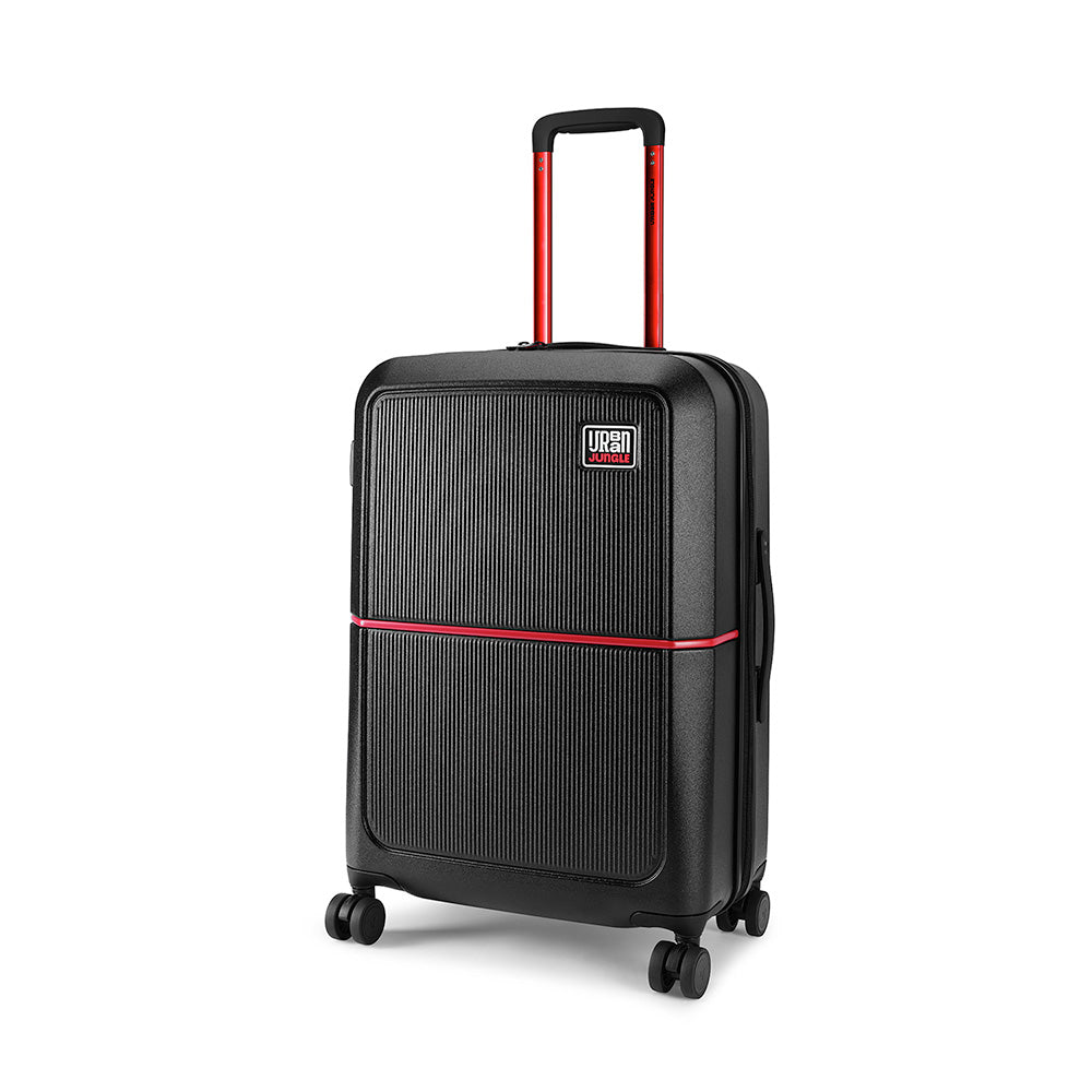 Caliber Medium Hard Luggage -Black-Medium | Urban Jungle at Broadway
