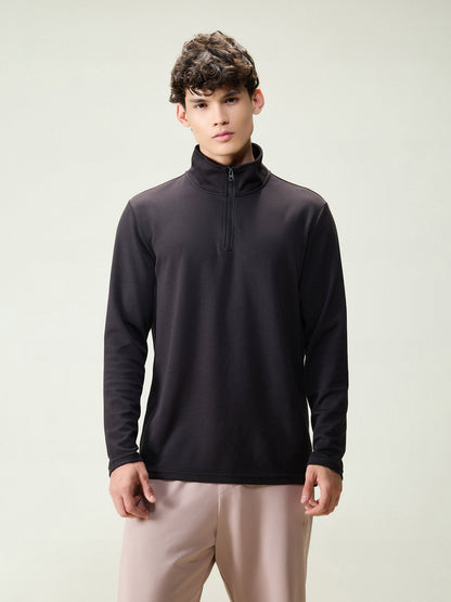 Black Modal Quarter Zip