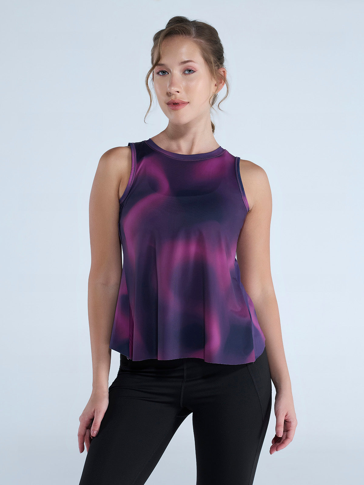 Purple fluid overlap tank