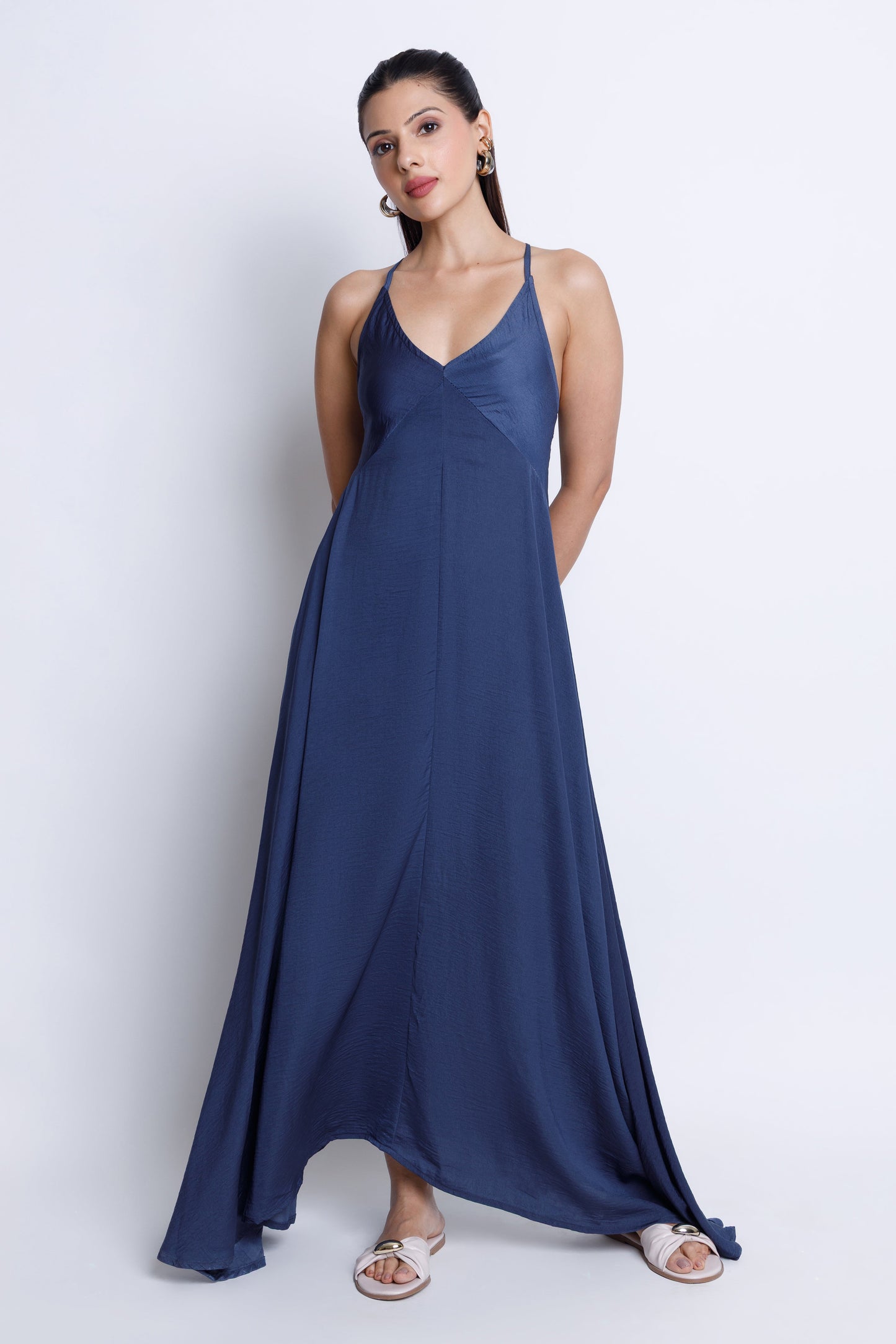 Strappy V-Neck Midi