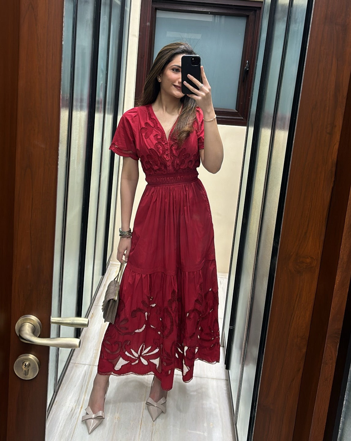 Ava Cutwork Dress | Style Island at Broadway
