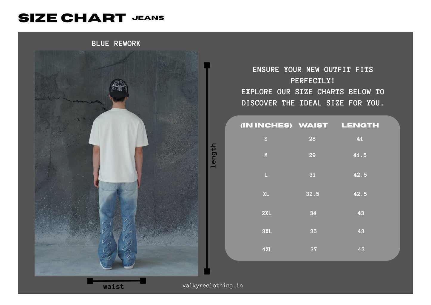 BLUE REWORK VALKYRE JEANS