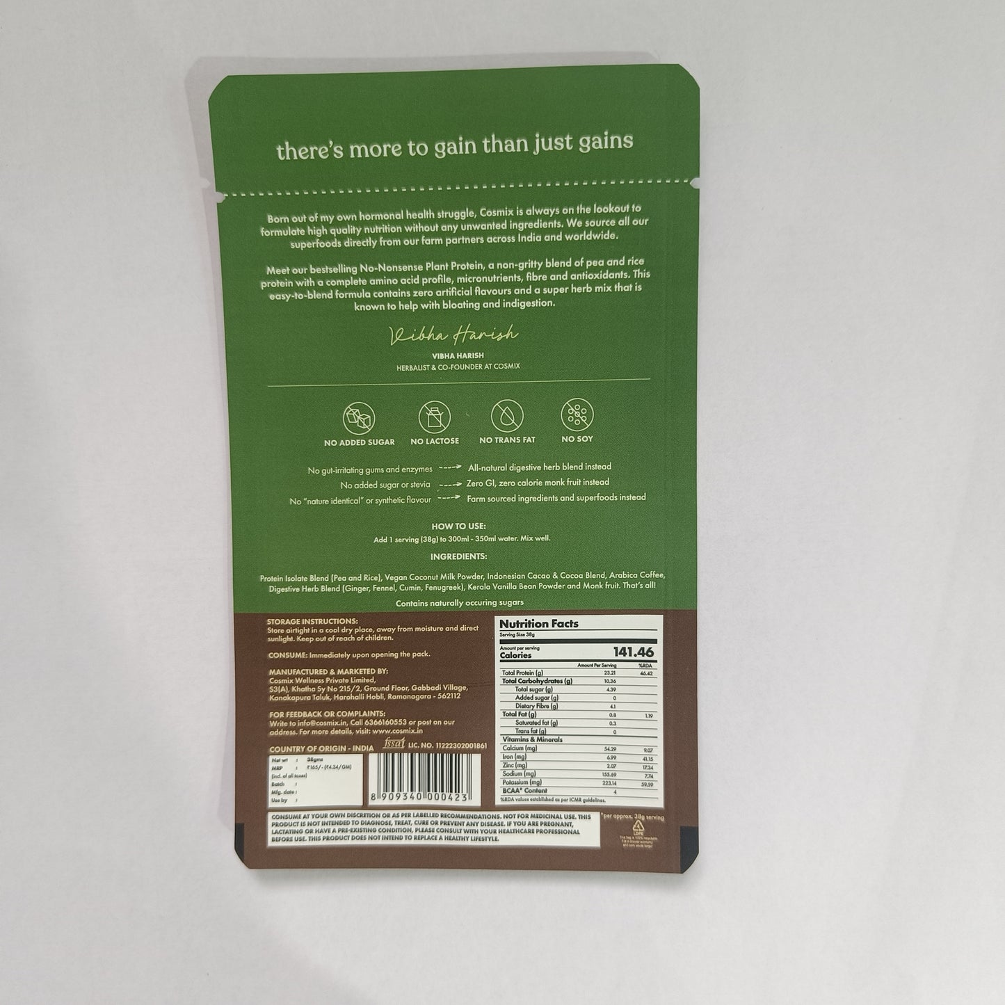 No-Nonsense Plant Protein Chikmagalur Mocha - 38g