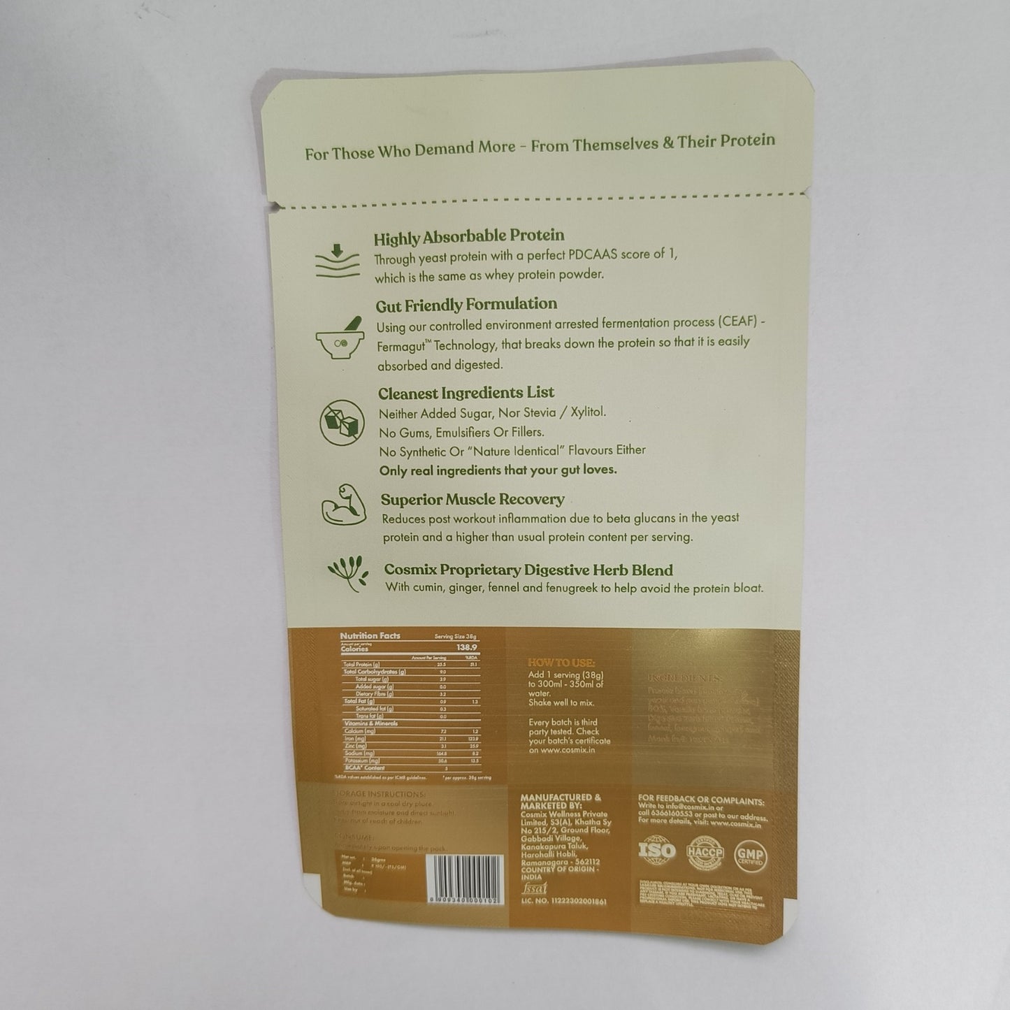 No-Nonsense Plant Protein PRO - KERALA VANILLA BEAN - 38g