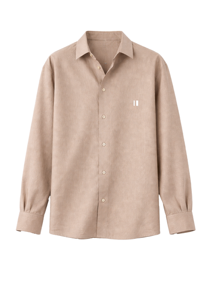 Chapter2Drip Coffee linen shirt (Jr)