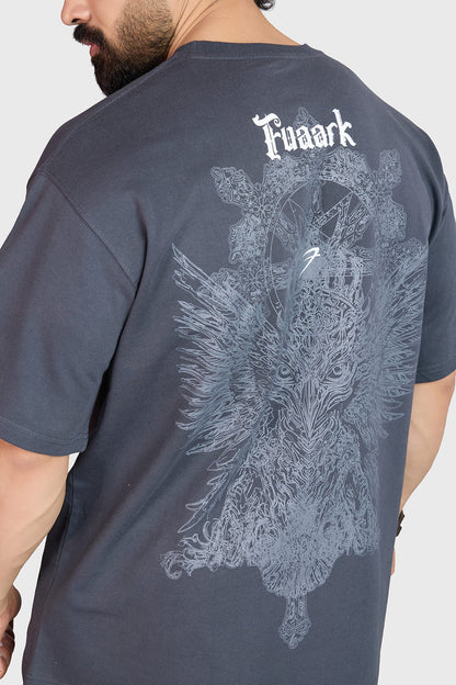 Eagle Oversized T-shirt Dark Grey