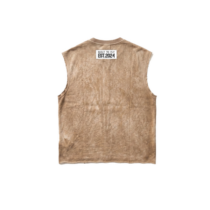 AF FLY Distressed Vest Beige