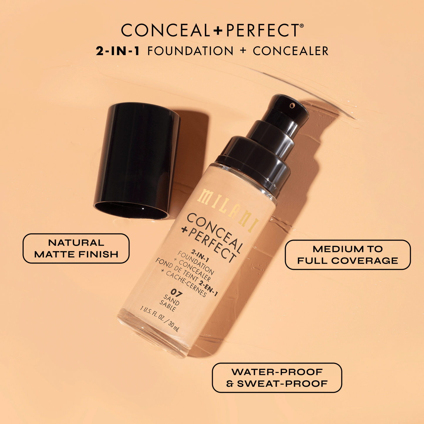 Conceal + Perfect 2-In-1 Foundation + Concealer | Milani at Broadway