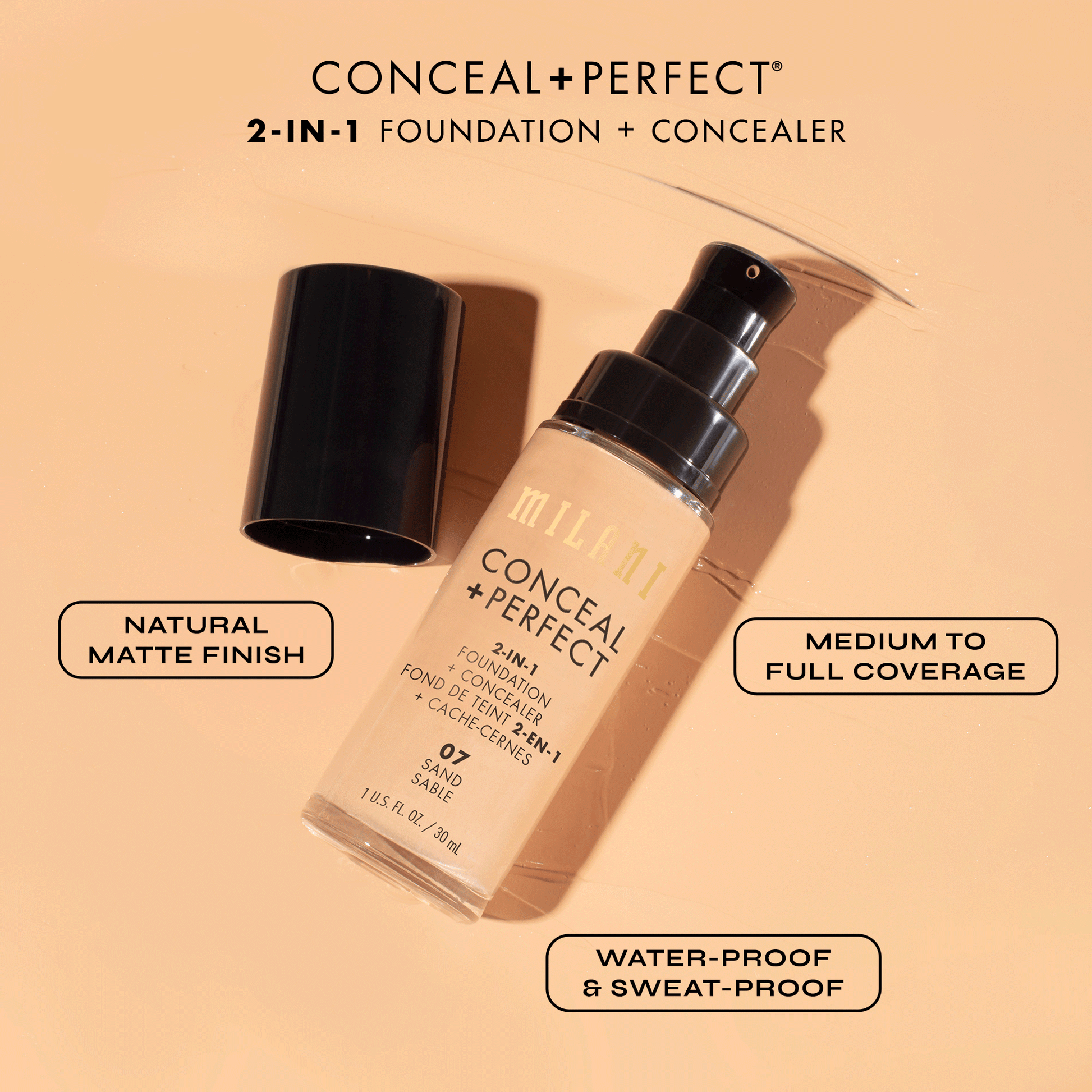 Conceal + Perfect 2-In-1 Foundation + Concealer | Milani at Broadway