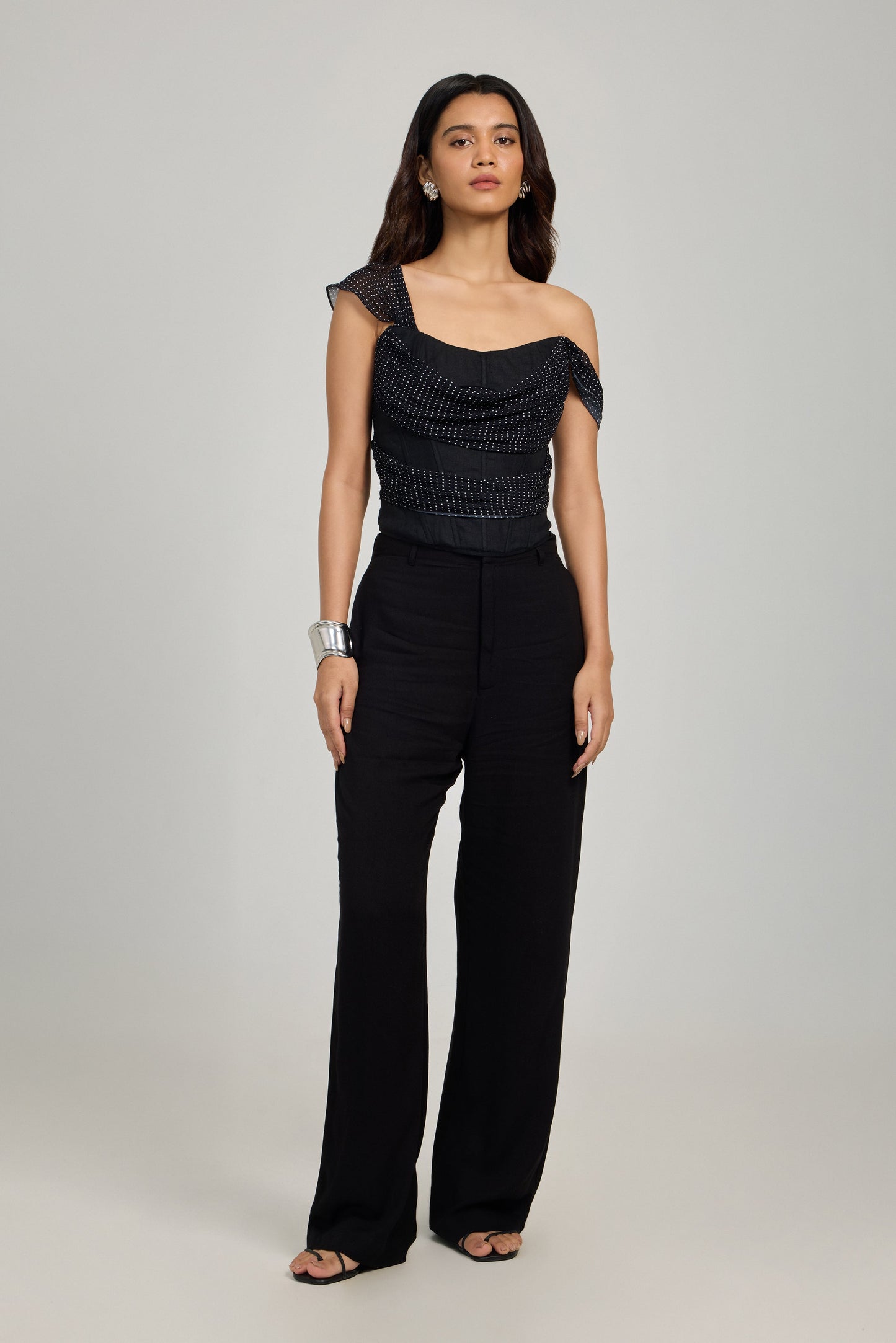 Camira Top - Noir Dot