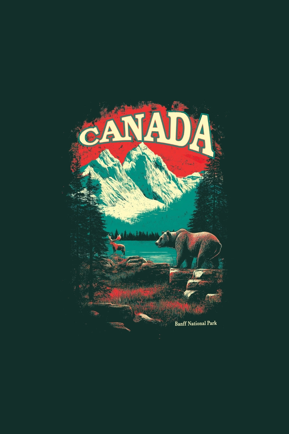 Canada-Banff National Park Premium T-Shirt