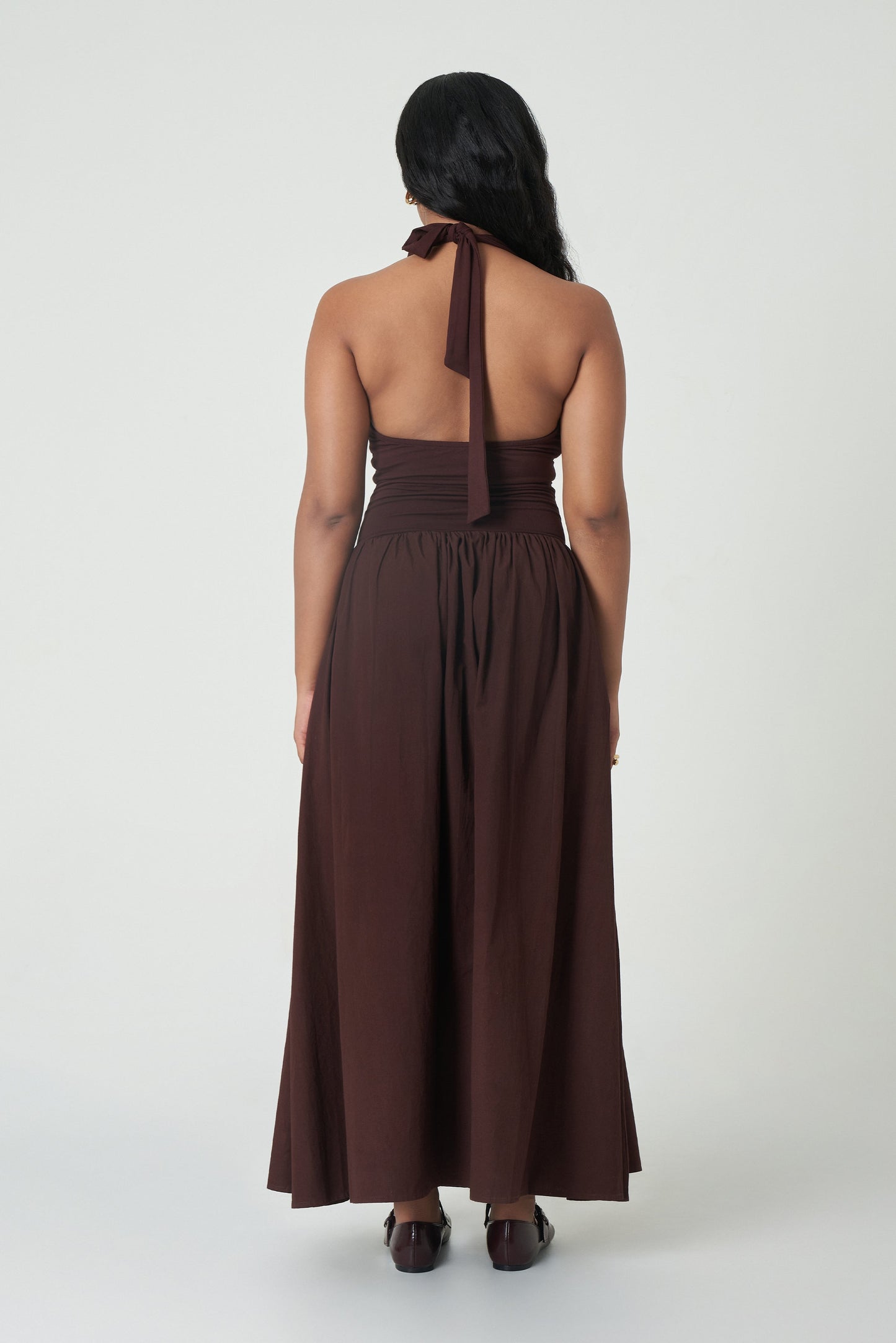 Cannes Dress - Dark Walnut