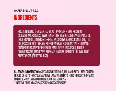 SUPERYOU Mega Protein Wafer Bar 60gm - Cranberry