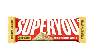 SUPERYOU Mega Protein Wafer Bar 60gm - Pista