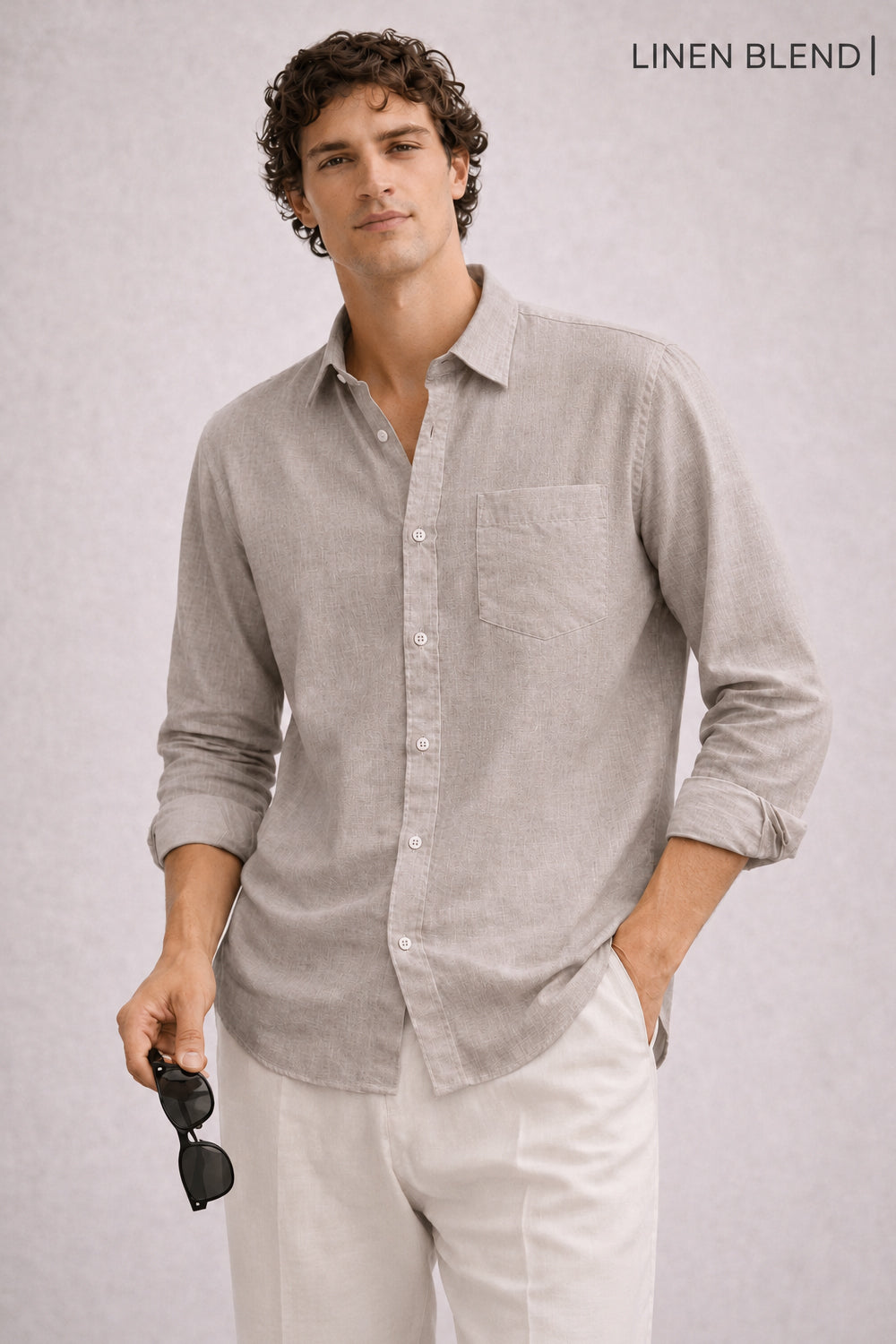 Signature Linen Cotton Blend Shirt