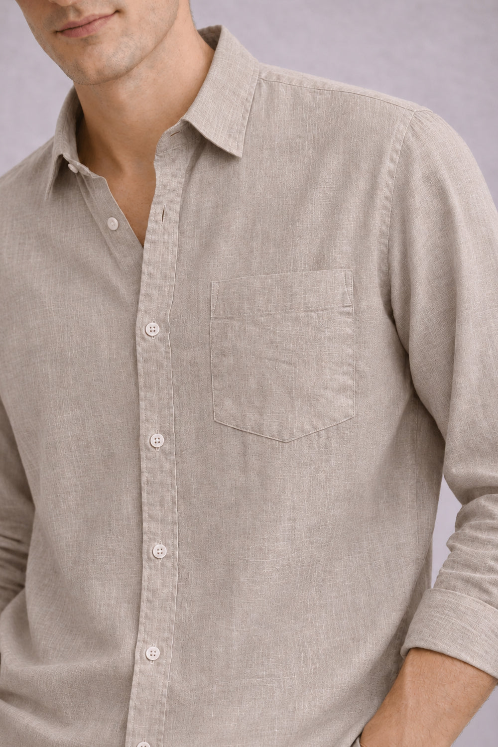 Signature Linen Cotton Blend Shirt
